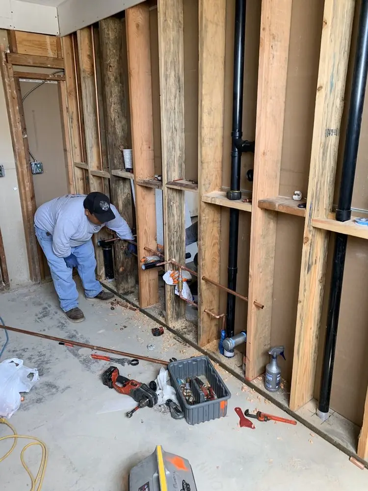 Commercial rough-in plumbing for Water Heater Replacement in Sierra Madre